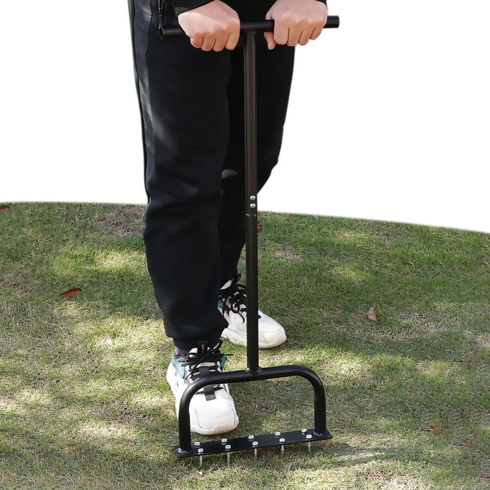 Ksruee Garden Lawn Aerator Standing Garden Soil Intake Tool Practical Ground Loosening Agricultural Tool for Most Grass and Soil trusted