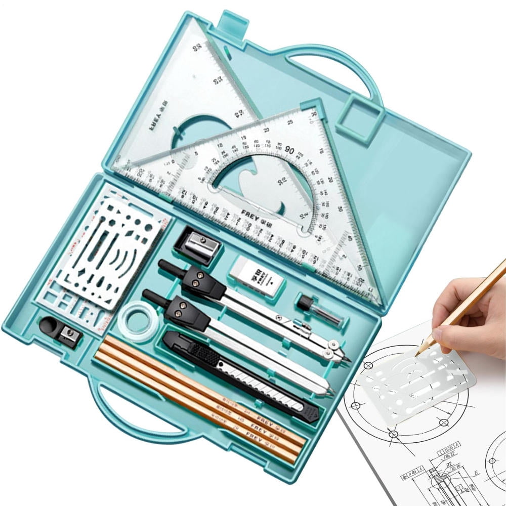 Ksruee Geometry Compass Set 16X Geometry Precision Tool Set Drafting ...