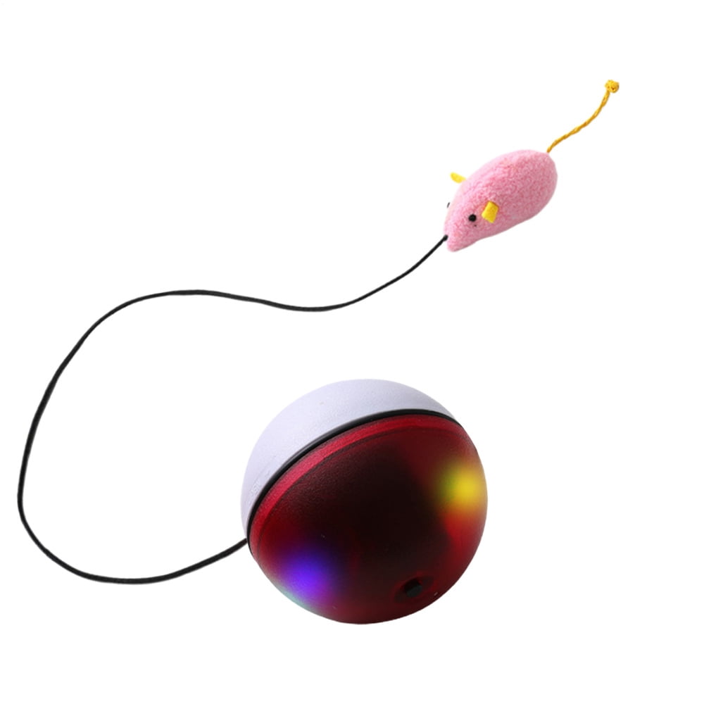 Ksruee Interactive Cat Ball Rechargeable Smart Automatic Moving Bored Cat Rolling Ball Toy for Kitten Puppy Dog Pet Play Exercise Enrichment Stimulation Indoor Outdoor