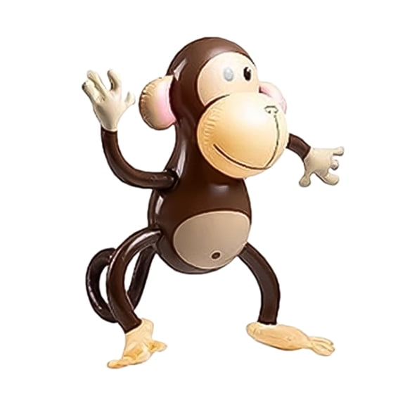 Ksruee Monkey Balloon Inflatable Jungle Animal Monkey Cute Decoration Birthday Party Ornament for Teens Girls School Age Children Preschoolers Living Room Classroom