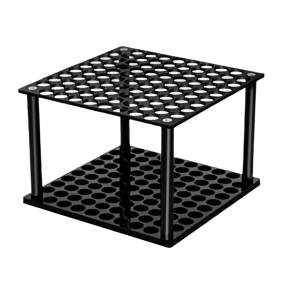 Ksruee Paint Brush Organizer 96-Hole Paint Brush Stand Acrylic Desktop Storage Rack for Pencils Markers Modeling Tools 96-Hole Paintbrush Container competent