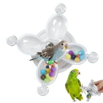 Ksruee Parrot Toys Spinner Wheel Interactive Parrot Rotate Toy Bird Chewing Exercise Entertainment for Conures Macaws Budgies African Grey Cockatoos Cockatiel kind