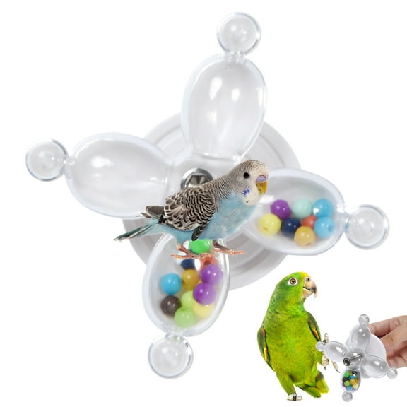 Ksruee Parrot Toys Spinner Wheel Interactive Parrot Rotate Toy Bird Chewing Exercise Entertainment for Conures Macaws Budgies African Grey Cockatoos Cockatiel kind