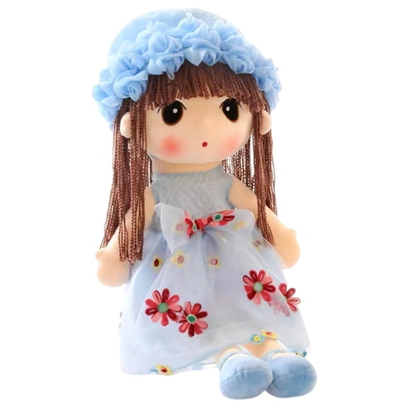 Ksruee Plush Doll Rag Dolls Cute Little Girl Figure Sleeping Companion for Toddler Youth Bedroom Sofa Decor Birthday Christmas Home great