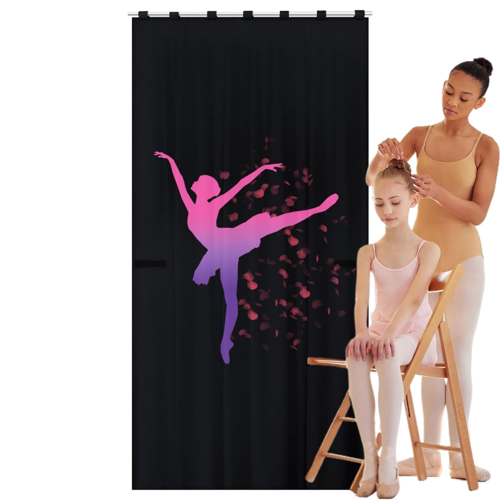 Ksruee Portable Dancer Changing Curtains Rehearsals Dance Screens 59x31.5 Inch Portable Backstage Dancer Changing Curtains Room for Training Competition Outdoor Camping wondeful