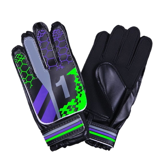Ksruee Soccer Gloves Goalkeeper Goal Keeper Gloves Adult Enhanced Grip Pads Protection Anti-Slip Equipment Gear for Training Sport Baseball Goalkeeping approving