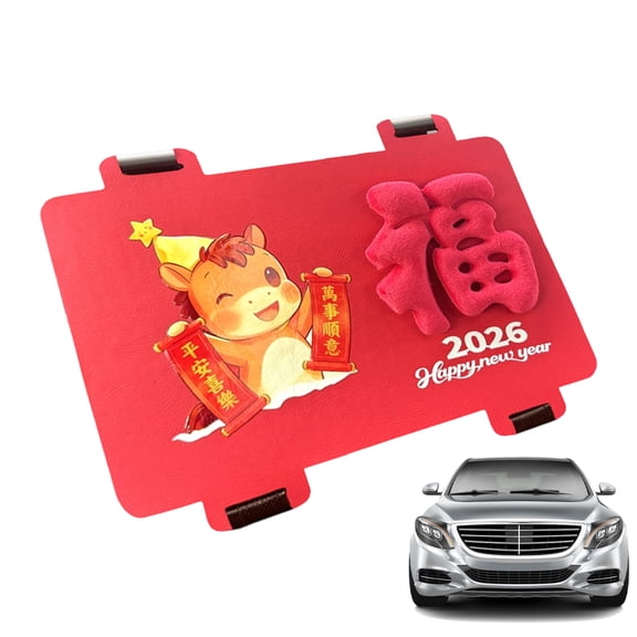 Ksruee Spring Festival Couplets Automotive Horse Stickers Chinese New Year Decorations for Vehicle Suv Truck Door Interior Exterior Women Men Holiday