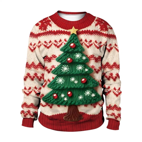 Ksruee Ugly Sweater Ugly Imitation Sweater Sweatshirts Pullover Cloth Unisex Festive Pullover for Women Men Festival Activities Party Gathering remarkable