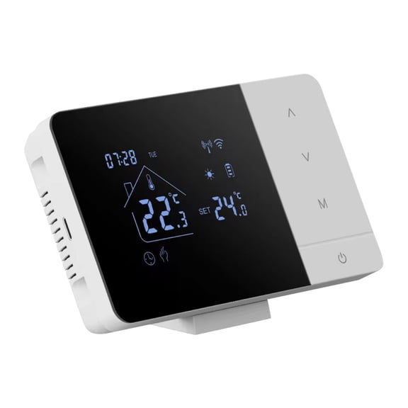 Ksruee Wifi Thermostat Heat & Cool Wifi Thermostat APP & Voice Controlled Temp Controller with Touchscreen for Home RV Hotel Indoor Living Room Bedroom Bathroom Garage first-rate