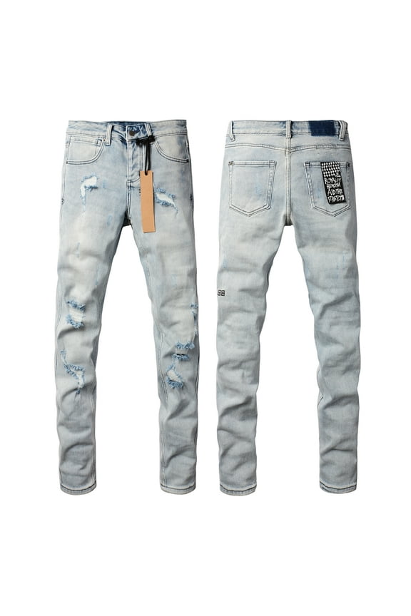 Ksubi Brand Jeans Men's Jeans Casual Fashiona Straight Skinny Slim Fit Jeans, Ripped Stretch Men Jeans