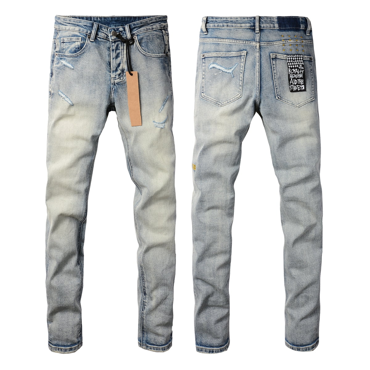ksubi スキニー 28 Van Winkle Stencil Legacy Skinny Jean - Light Wash | Ksubi ++
