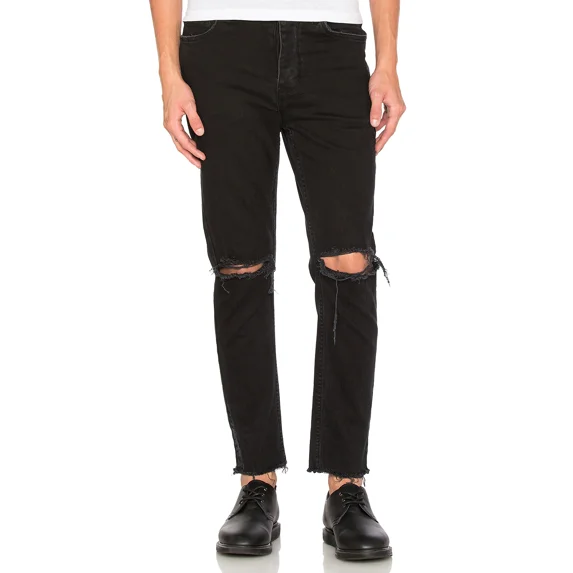 Ksubi Men's Black Beard Chitch Chop Distressed Jeans Size 31