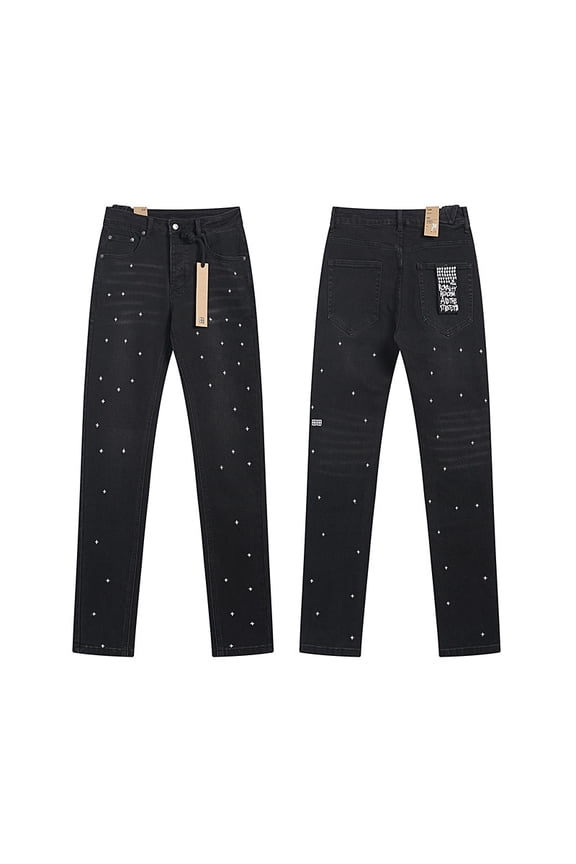 Ksubi Men's Straight Leg Stretch Jeans, Casual Street Style Denim Pants