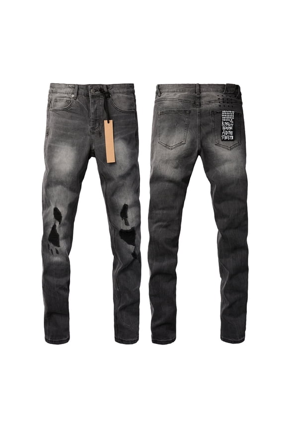 2025 Ksubis Jeans brand Jeans Men's Jeans Casual Comfort Holes Fashionable Straight Skinny Slim Fit Jeans, Ripped Stretch Jeans Denim Pants Menswear 3003 28-40