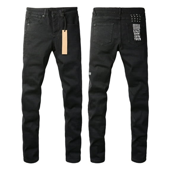 2025 Ksubis Jeans brand Jeans Men's Jeans Casual Comfort Holes Fashionable Straight Skinny Slim Fit Jeans, Ripped Stretch Jeans Denim Pants Menswear 3004 28-40
