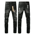 thumbnail image 1 of 2025 Ksubis Jeans brand Jeans  Men's Jeans Casual Comfort Holes Fashionable Straight Skinny Slim Fit Jeans, Ripped Stretch Jeans Denim Pants Menswear 3015 28-40, 1 of 10