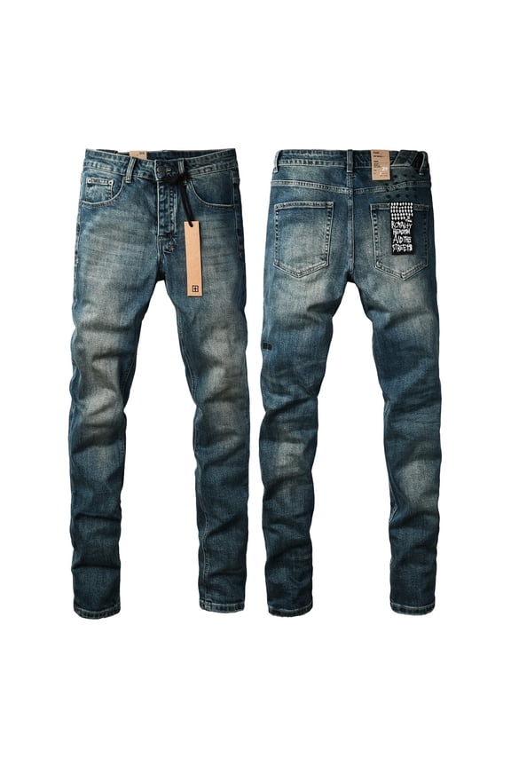 2025 Ksubis Jeans brand Jeans  Men's Jeans Casual Comfort Holes Fashionable Straight Skinny Slim Fit Jeans, Ripped Stretch Jeans Denim Pants Menswear 3033 28-40