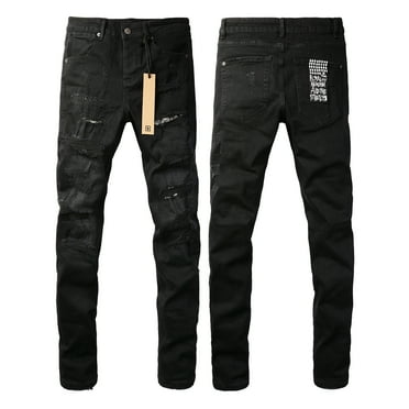 Ksubi Brand Jeans Men's Jeans Casual Comfort Holes Fashionable Straight Skinny Slim Fit Jeans for Men