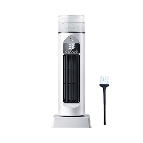 KtEli Oscillating Tower Fan, Desk Table Fan with 6 Speeds, Bladeless Tower Fan Quiet, 120° Oscillation, Humidification, Small Bladeless for Bed