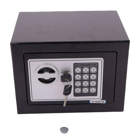 Ktaxon 0.17 Cubic Feet 9" x 6.7" x 6.7" Safe Box, Electronic Security Lock Box Safes, for Home Office Hotel