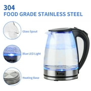 Ktaxon 1.8L Electric Kettle Water Heater, Coffee Pot with Auto Shut-Off, Boil-Dry Protection, Black