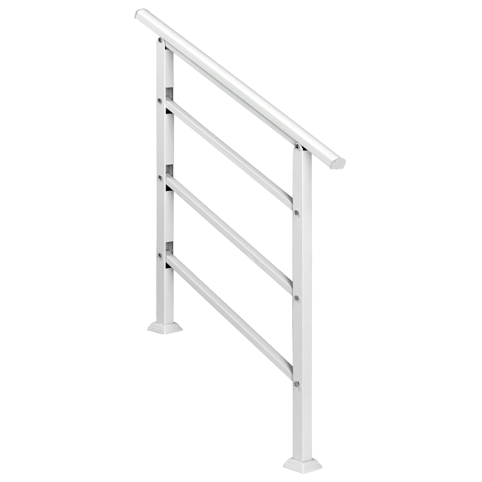 Ktaxon 1 or 3 Step Hand Rails for Outdoor Steps, Wrought Iron Railing ...