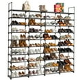 thumbnail image 1 of Ktaxon 10 Tiers Shoe Rack Shoe Shelf 80 Pairs Shoe Storage Organizer for Entryway Closet Livingroon Bathroom Bedroom Dorm, Black, 1 of 10