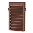 thumbnail image 1 of Ktaxon 10 Tiers Shoe Rack with Dustproof Cover Closet Shoe Storage Cabinet Organizer Mocha, 1 of 8
