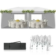 Ktaxon 10'X20'  Pop up Wedding Party Tent Foldable Gazebo Canopy White