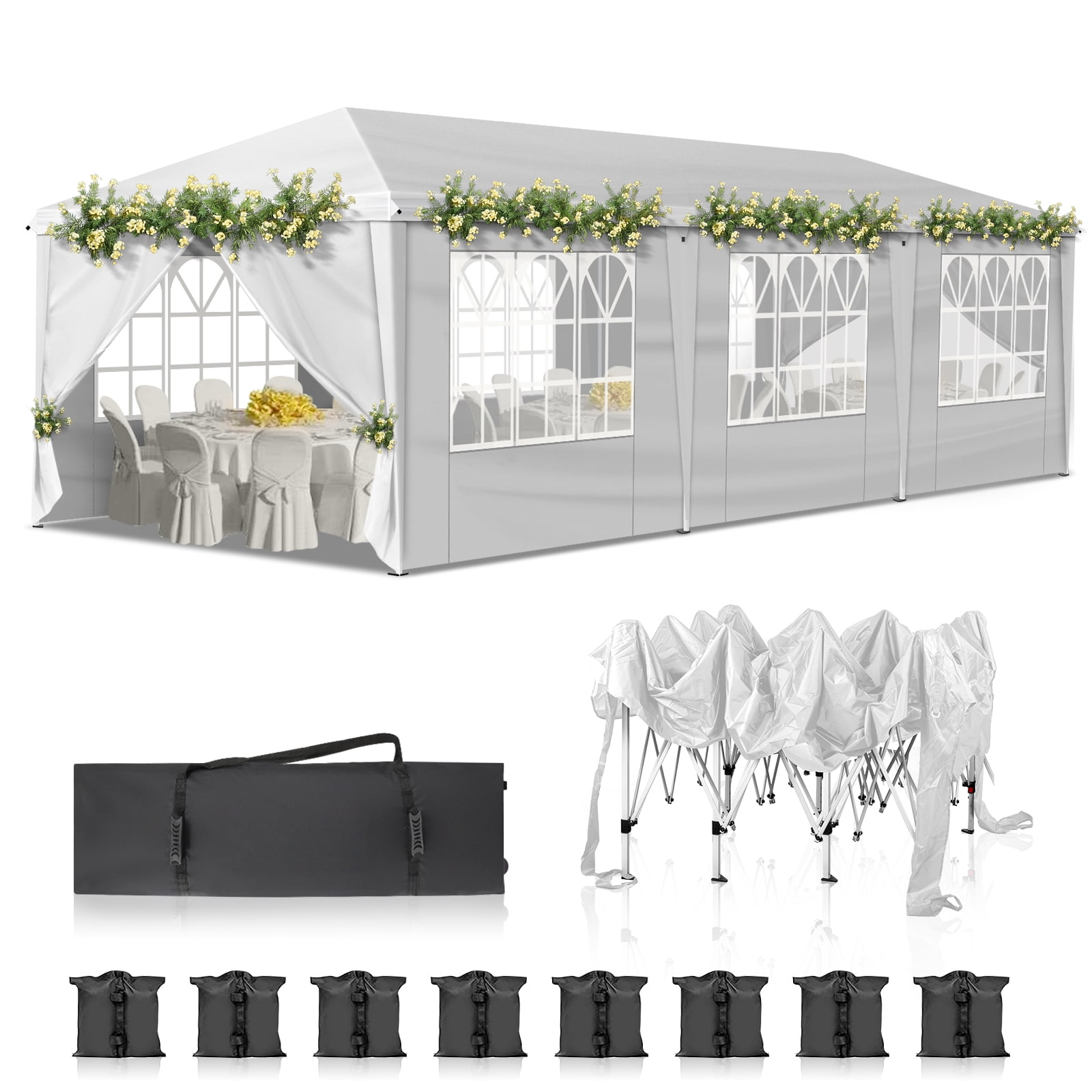 Canddidliike 10 x 10 Feet Pop-up Canopy Tent Gazebo Canopy for Outdoor Canddidliike 10 x 10 Feet Pop-up Canopy Tent Gazebo Canopy for Outdoor