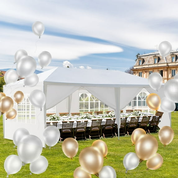 Ktaxon 10'x20' Outdoor Gazebo Canopy Wedding Party Tent, Sun Shelter Pavilion with 6 Removable Sidewalls