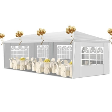 Ktaxon 10'x30' Canopy Tent Wedding Partywith Removable 5 Sidewall White