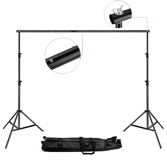Ktaxon 10Ft Pro Photography Photo Backdrop Support Stand Set Background Crossbar Kit