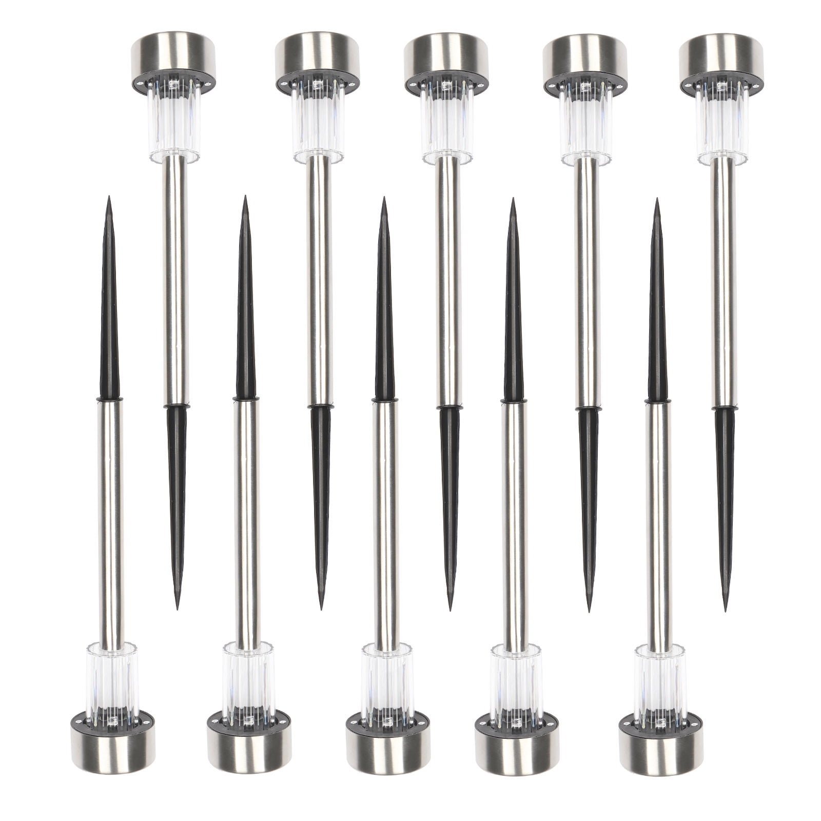 Ktaxon 10PCS Solar LED Garden Lights Torch Light,Landscape Lawn Light
