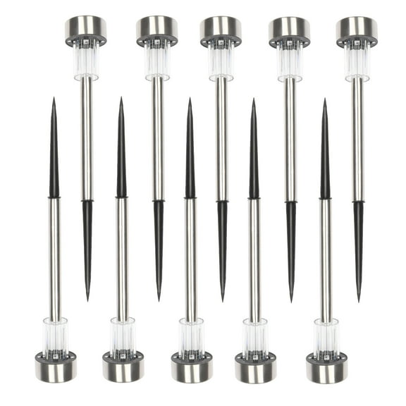 Ktaxon 10PCS Solar LED Garden Lights Torch Light,Landscape Lawn Light