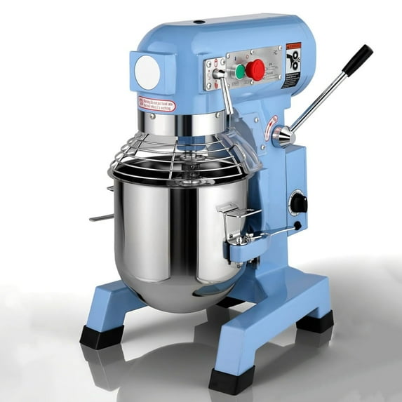 Ktaxon 10QT Stand Mixer, 550W 3-Speed Electric Mixer for kitchen with Timer, Stainless Steel Bowl, Blue