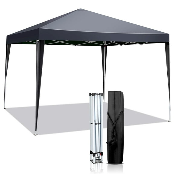 Ktaxon 10ft x 10ft Canopy Outdoor Sun Shade Sport Ez Pop-Up Canopy Party Weeding Tent Gazebo Gray