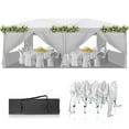 thumbnail image 1 of Ktaxon 10x20 Pop up Wedding Party Tent Folding Canopy 6 Wallsides White, 1 of 9