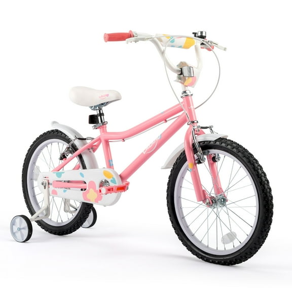 Ktaxon Bike, 16 Inch Bicycle with Training Wheels and Kickstand, Easy to Assemble, Learning to Ride, Pink