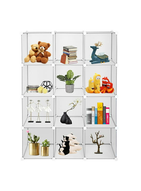 Ktaxon 12-Cube Book Shelf Storage Shelves Closet Organizer