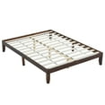 thumbnail image 1 of Ktaxon 12" Deluxe Wood Platform Bed Frame, Queen Bed Frame, Mattress Foundation, Antique Espresso Finish, Queen, 1 of 7
