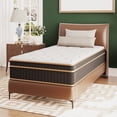 thumbnail image 1 of Ktaxon 12" Twin Size Mattress with Gel Memory Foam, Spring Hybrid Mattress in a Box, Adult, 1 of 7