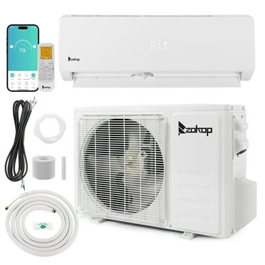 Ktaxon 12000BTU Wifi Enabled 21 SEER2 230V Smart Split Type Inverter Air Conditioners with Heating Function