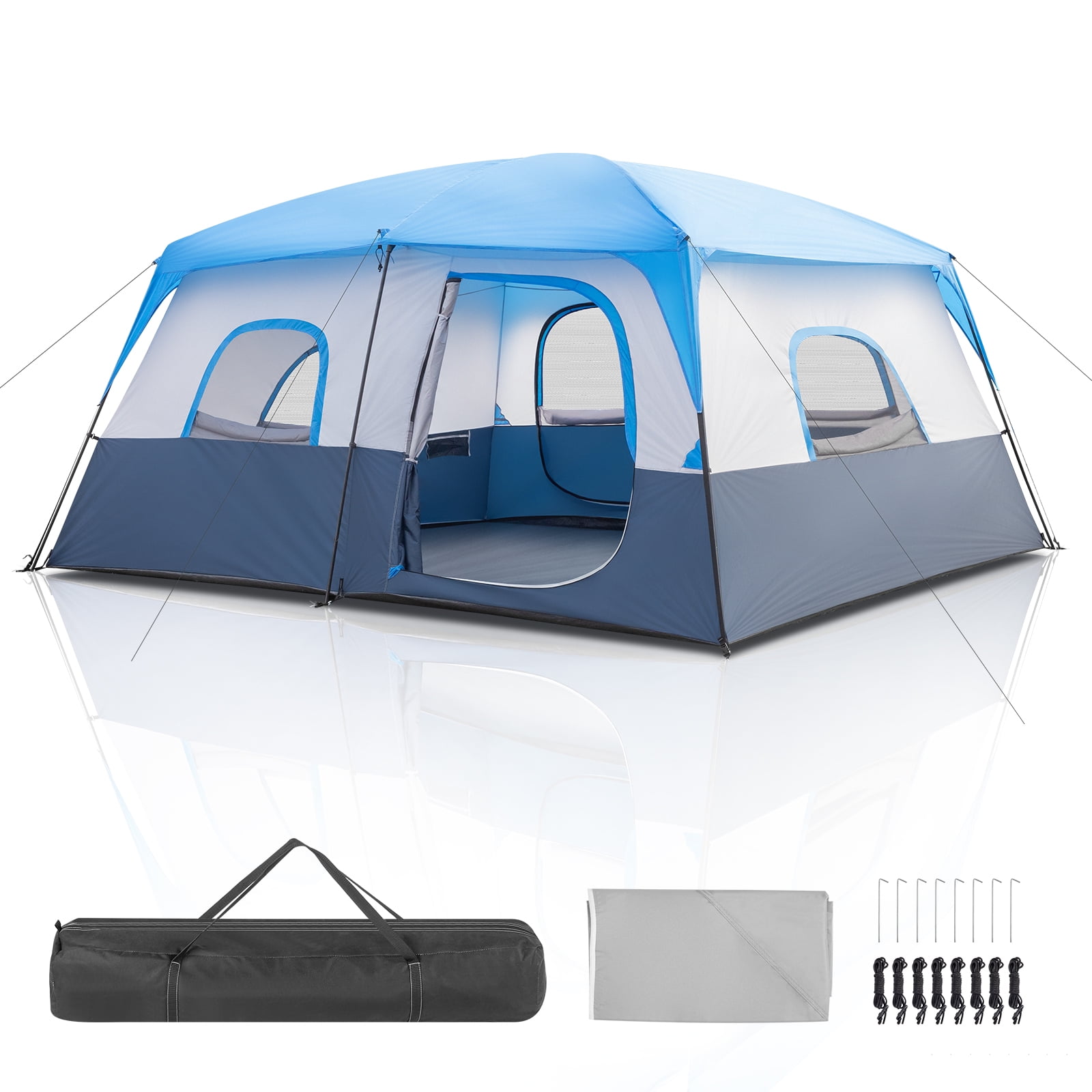 Ktaxon 14-Person Family Tent with Organizer for Camping Gear Portable Cabin Tent with Spacious Interior and Carry Bag