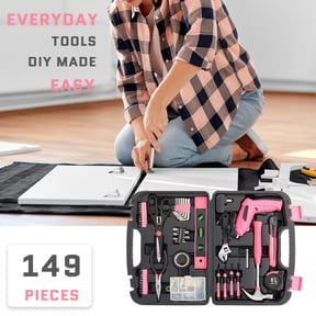 Ktaxon 149 Piece Tool Set, Hand Tool Household Repair Tools Kit, Includes 8OZ Hhammer