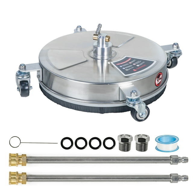 Ktaxon 15" Pressure Washer Surface Cleaner, Stainless Steel Surface Cleaner, 4,000 PSI Power