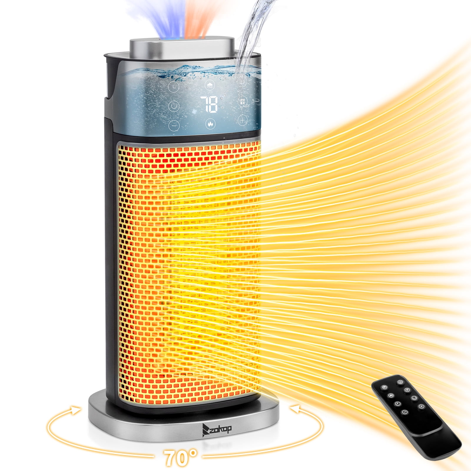 Ktaxon 1500W Portable Electric Space Heater with Adjustable