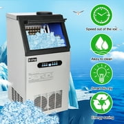 Ktaxon 150lbs/24h Stainless Steel Commercial Freestanding Ice Maker Machine
