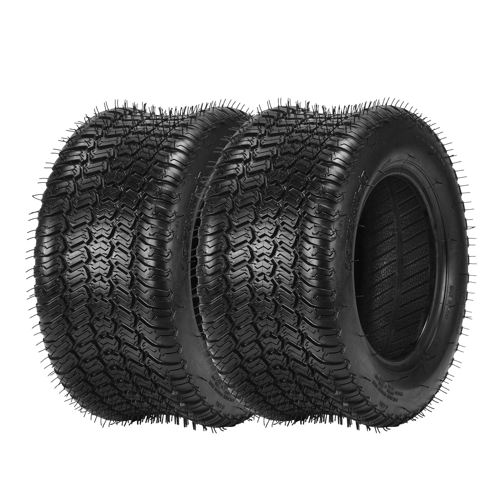 Ktaxon 16x6.50-8 Tubeless Turf Lawn Mower Tires, 4PR Turf Tech