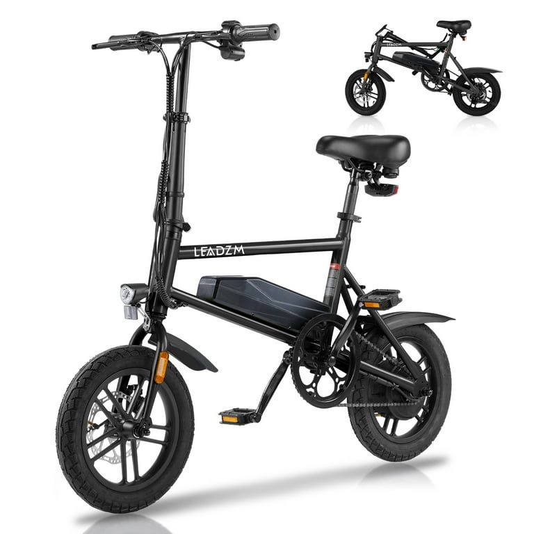 Ktaxon 16in Folding Electric Bike for Adults, Peak 550W 36V